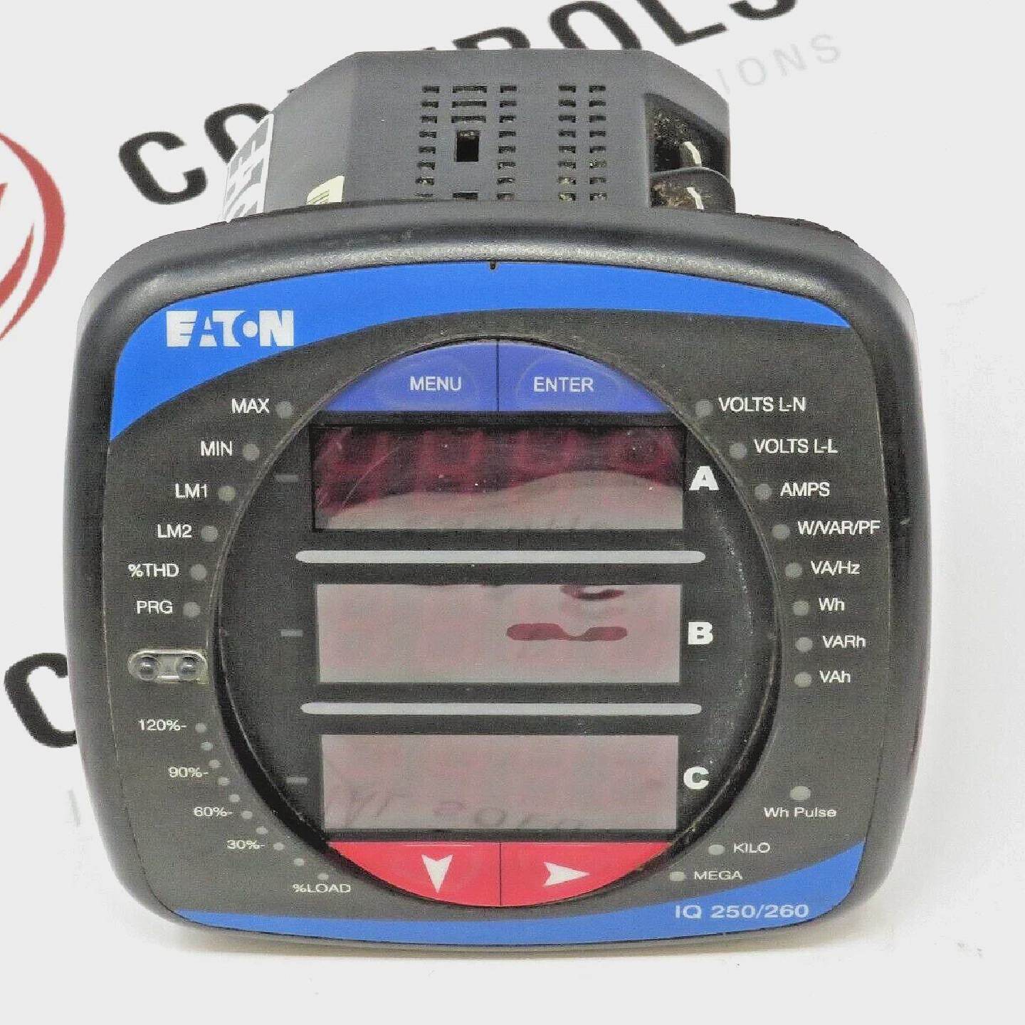 Eaton IQ 260 Meter w Display 60Hz 5A 90265V Minor Surface We