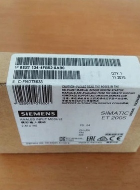 议价西门子6ES7134-4FB52-0AB0模拟量输入模块ET200 6ES71344FB52