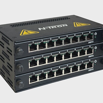 RED LION NTRON 900B EtherNet CHASSIS  3 NTRON 908TX EtherNet