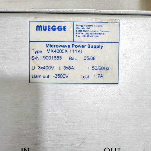 德国MUEGGE牧歌MX4000X111KL微波电源05议价