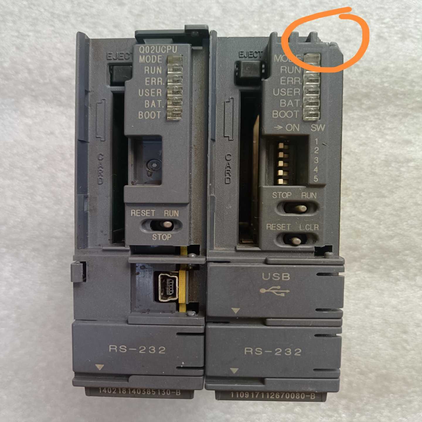 议价h三菱PLC模块Q02HCPU(标记点有磕)Q维修/现货