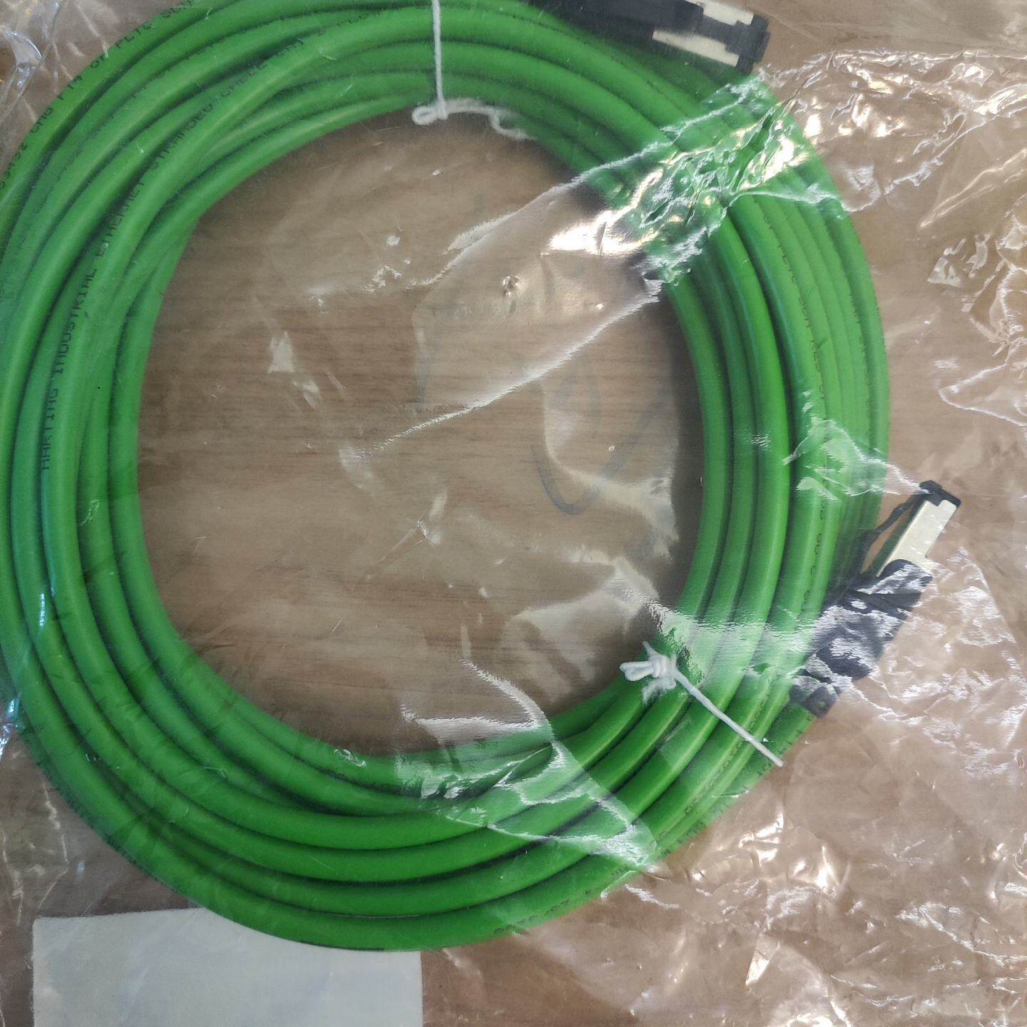议价--哈特ING工业网线,AWG22/7,绿色线身,10米长度