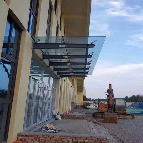 雨棚牛腿钢梁厂家定制电动车棚玻璃雨棚牛腿梁托雨棚钢梁牛腿支架