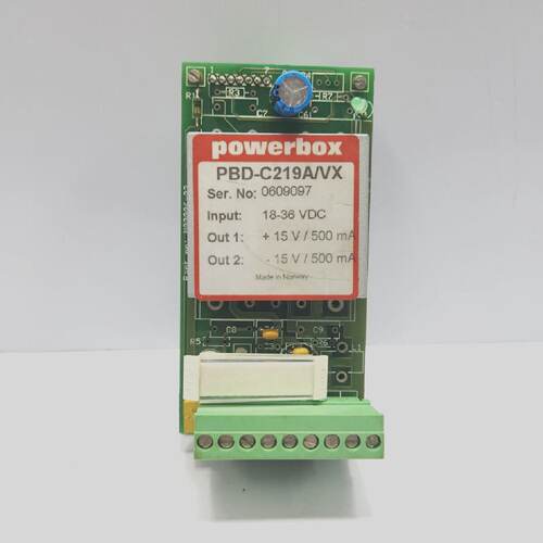 POWERBOX PBDC219AVX MONTASJE DIN SKINNE MODULE M0000602
