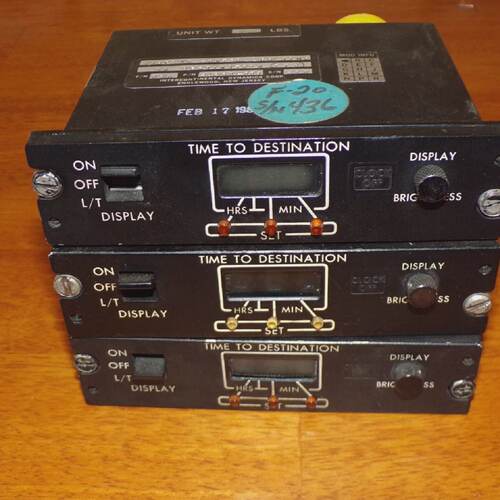 IDC Aircraft Time Display Controllers 28260002 and 28260004