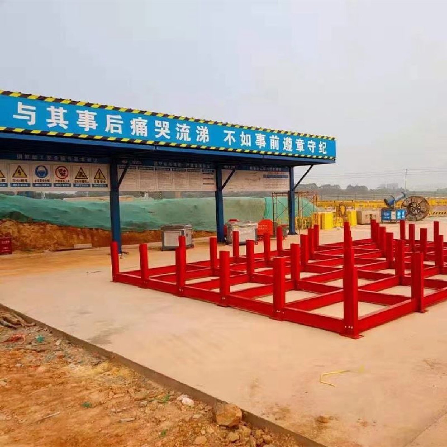 钢筋棚加工棚防护棚组装式建筑工地标准化安全通道茶水木工加工棚,五金/工具,组合件和连接副,淘宝优惠券,粉丝福利购,淘宝优惠卷