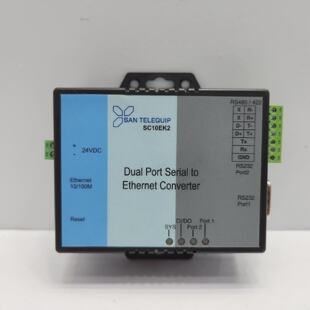 SAN TELEQUIP SC10EK2 Convertidor DUAL PORT SERIAL A ETHERCAT