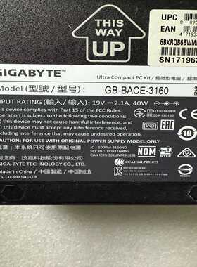 Gigabyte/技嘉GB-BACE-3160支持win7