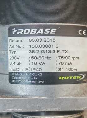 ROTEK36.2-G13.3.F-TX电机，询价