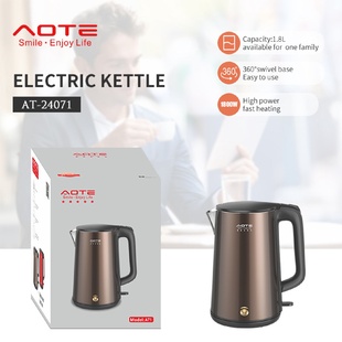 外贸供应220V欧规1.8L烧水壶家用不锈钢内胆水壶electrickettle