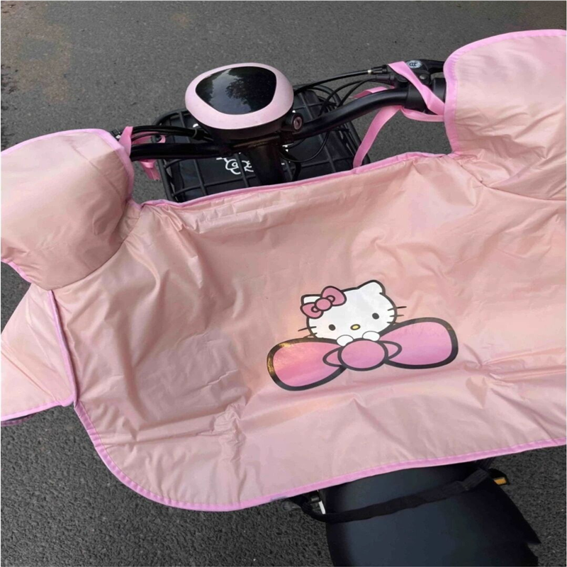 hellokitty夏季电动车挡风被防晒防雨水春秋款雅迪爱玛电瓶车