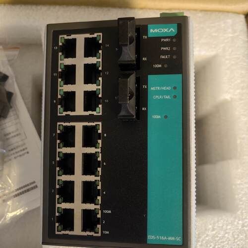 议价全新MOXA EDS-516A-MM-SC 2光14电 多模 大量现货