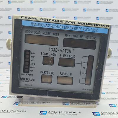 MD TOTCO LOADWATCH CRANE LOAD INDICATOR A11454A12