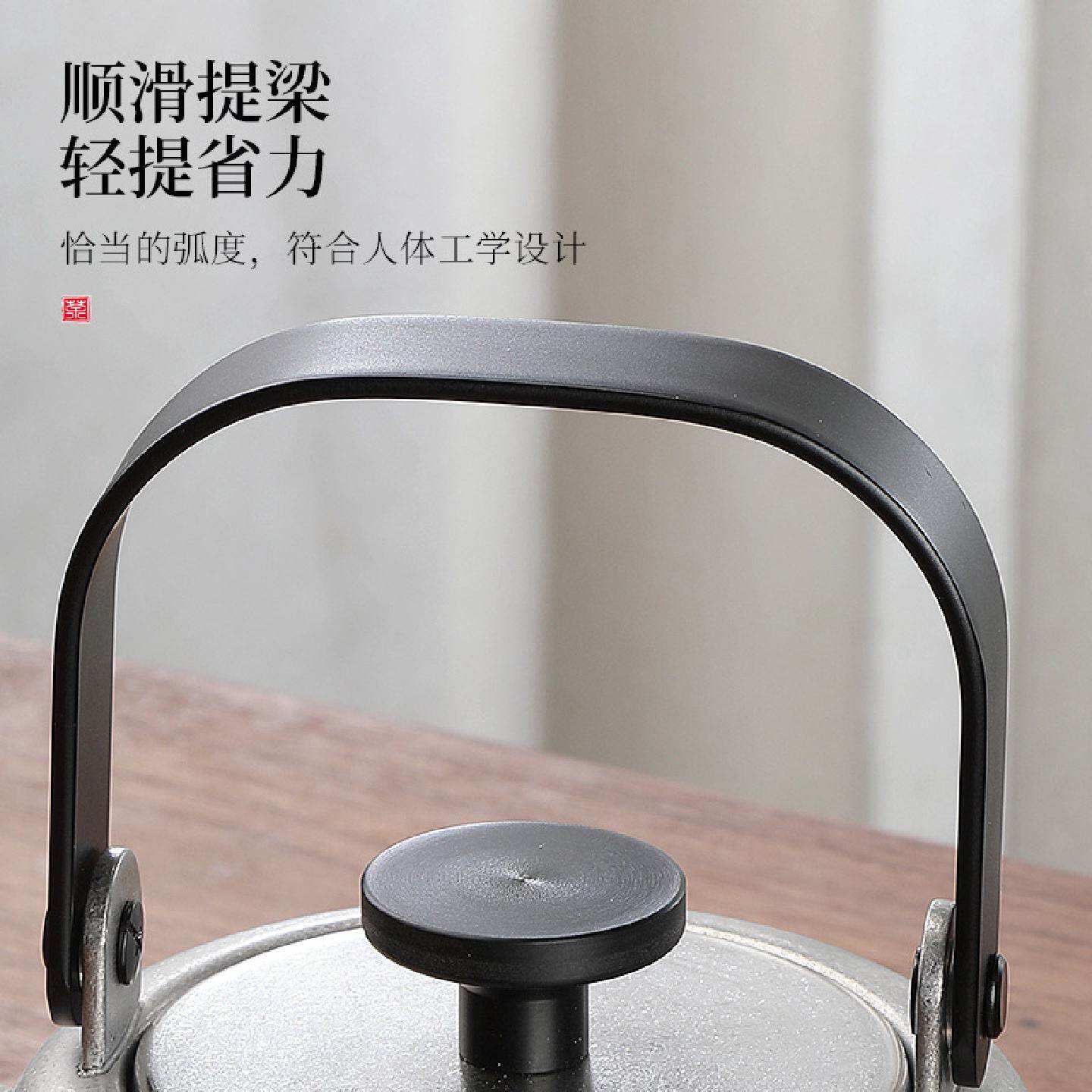 家用小型烧水壶高颜值不锈钢提梁壶户外露营煮水壶带壶嘴过滤茶壶