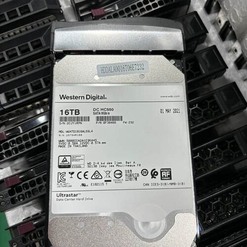 西数 16T DC HC550 6G SATA 3.5 硬盘议价