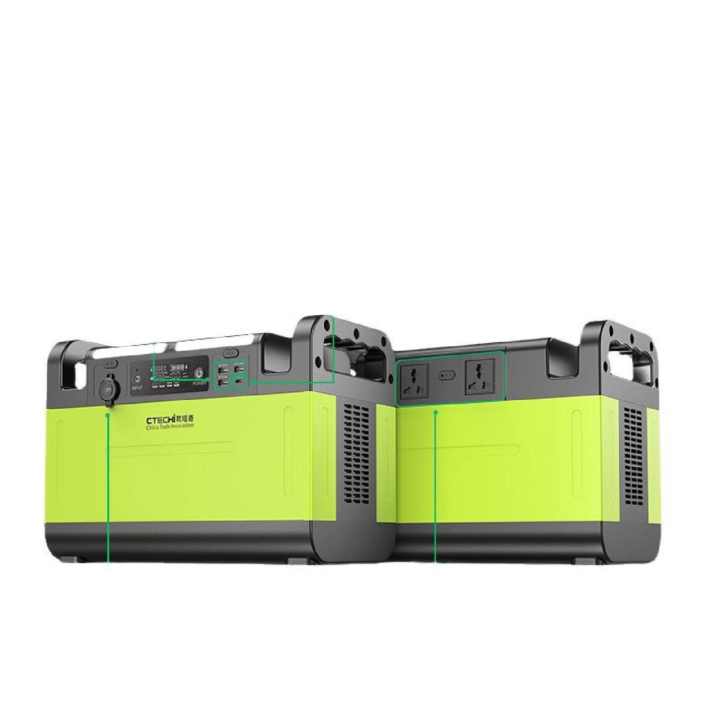 大功率1500W高容量应急电源便携式移动储能110V220V户外移动电源