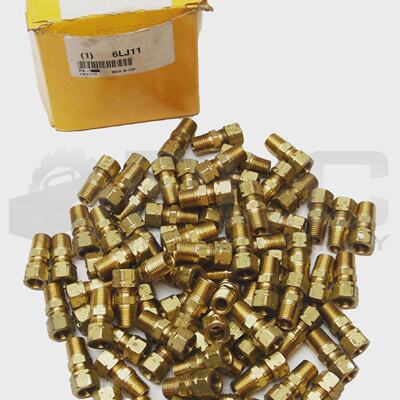 Scatola Di 79 Nuovi Parker 6LJ11 Raccordo In Ottone Maschio