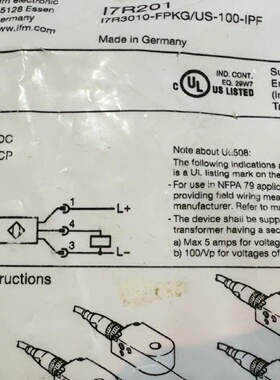配件IFMI7R201电感式换新开关议价