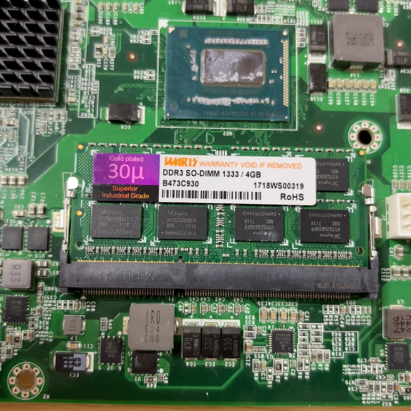 询价-工控机主板带4个千兆网口支持DDR31333内存4G图片