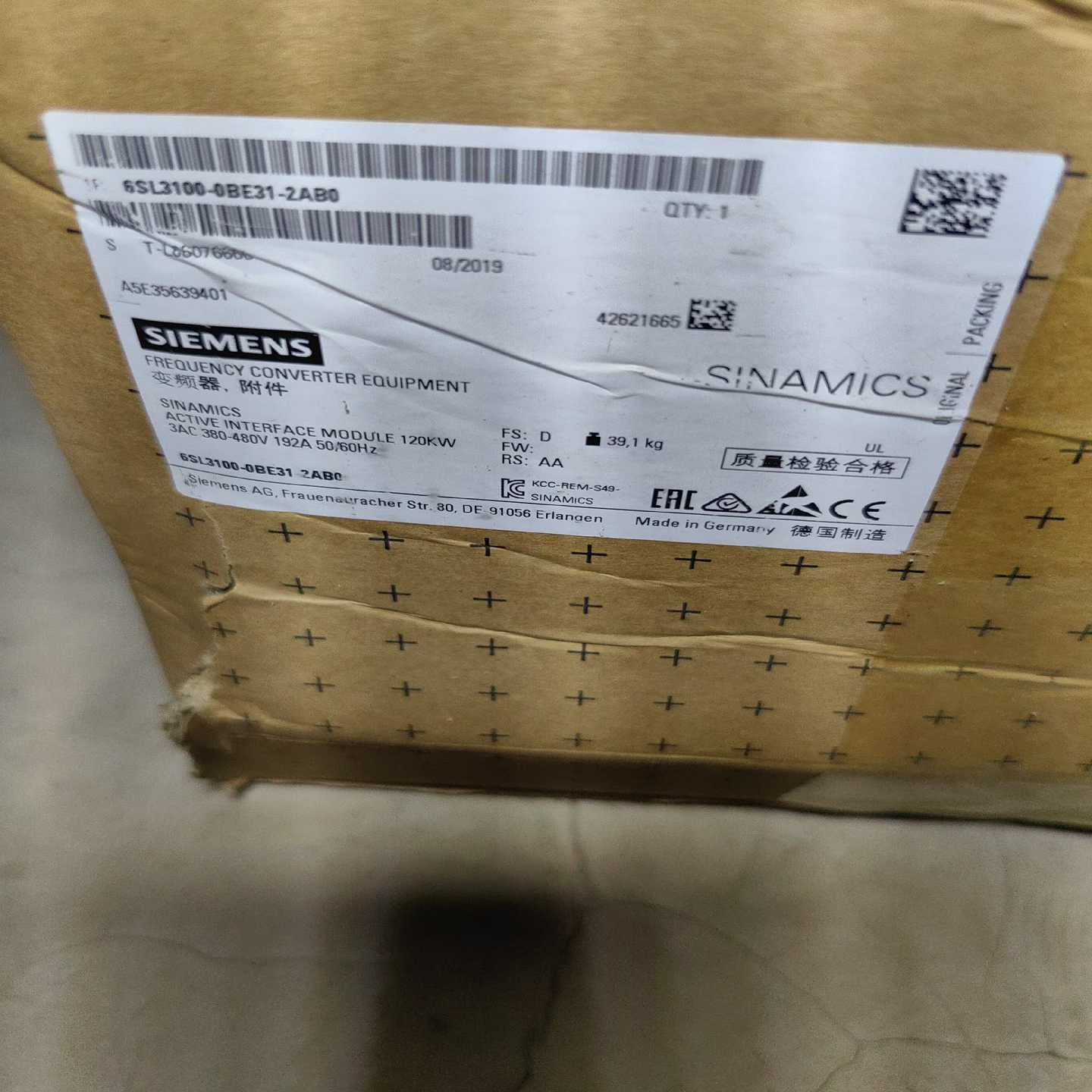 6SL3100 -0BE31-2AB8实物图议价开封了未（佳毅工控）