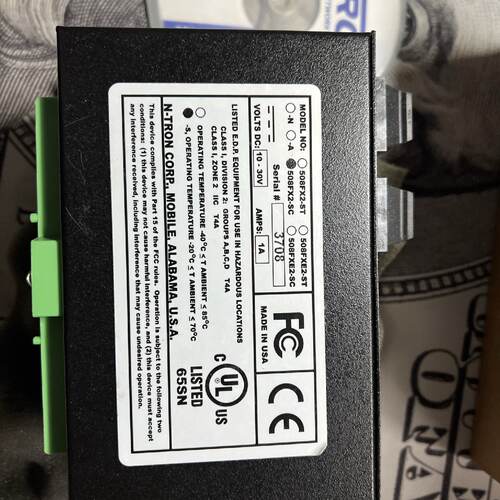 议价全新美国红狮N-TRON 508FX2-SC-S工业交换机，带原包装和光碟