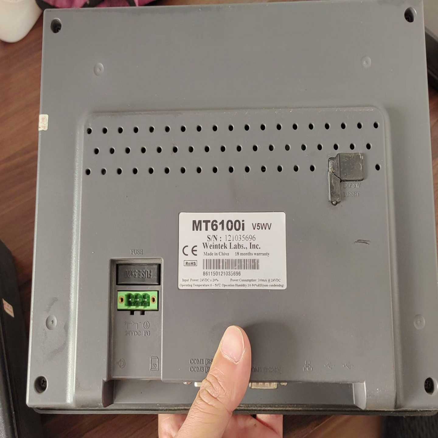 威纶触摸屏MT6100iV5WV，二手拆机件，成色不错，--议价商品