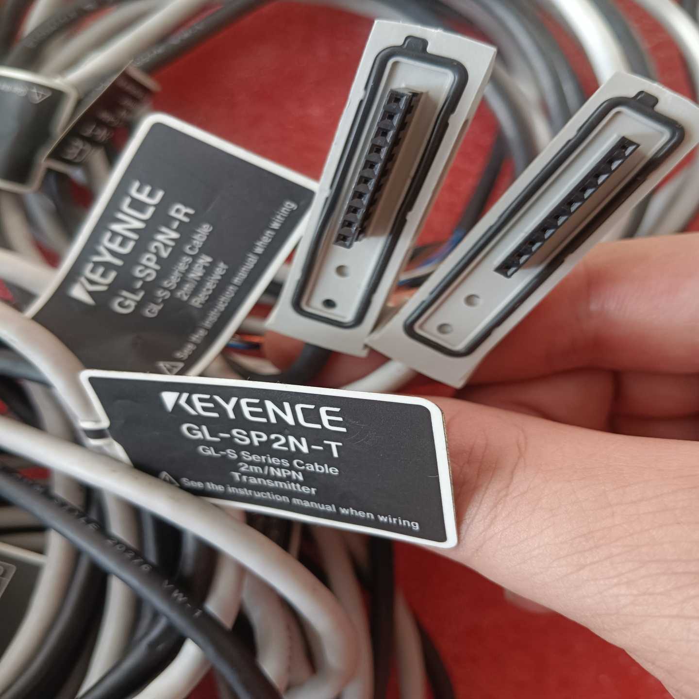 基恩士GL-SP2N，GL-SP5N安全光栅线，二手拆机正品--议价商品