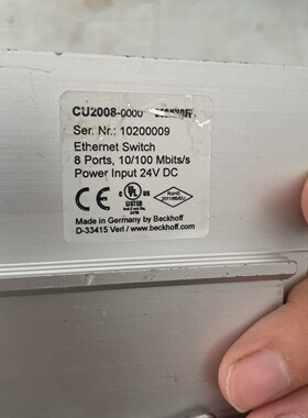 倍福BECKHOFFCU200800000图片是实