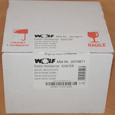 Wolf Heating Circulation Pump Alpha2 2560 Art. 2070871