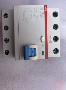 出ABBF204AC25A白色四极电子式漏电保护器