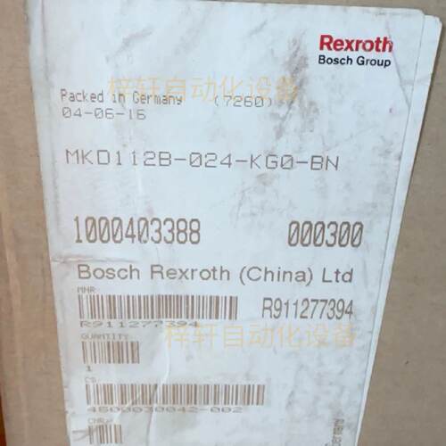 MKD025B144GG0KN博世力士乐R911267370高精度控制伺服电机