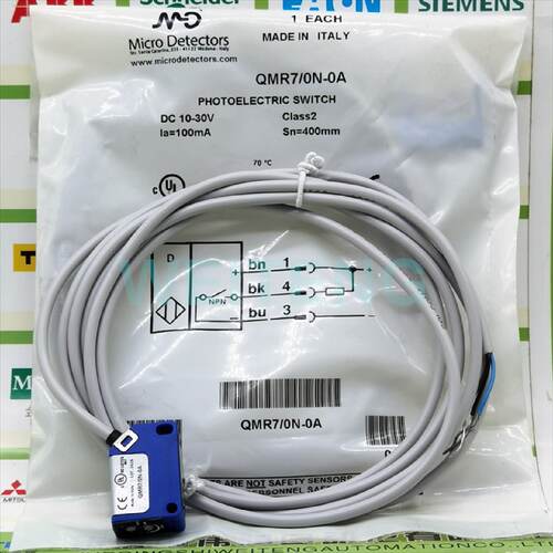 供应Micro Detectors墨迪 QMR7//0N-0A 光电开关DC30V传感器400MM
