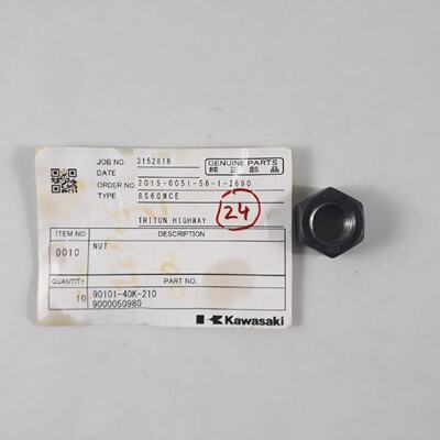 Dado PN 9010140K210 9000050980 Kawasaki 8S60MCE Originale Pa