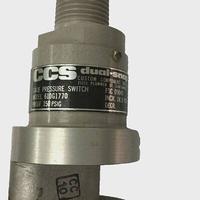 CCS Dual Snap Model 610G1770 Gage Pressure Switch Incr 14.5
