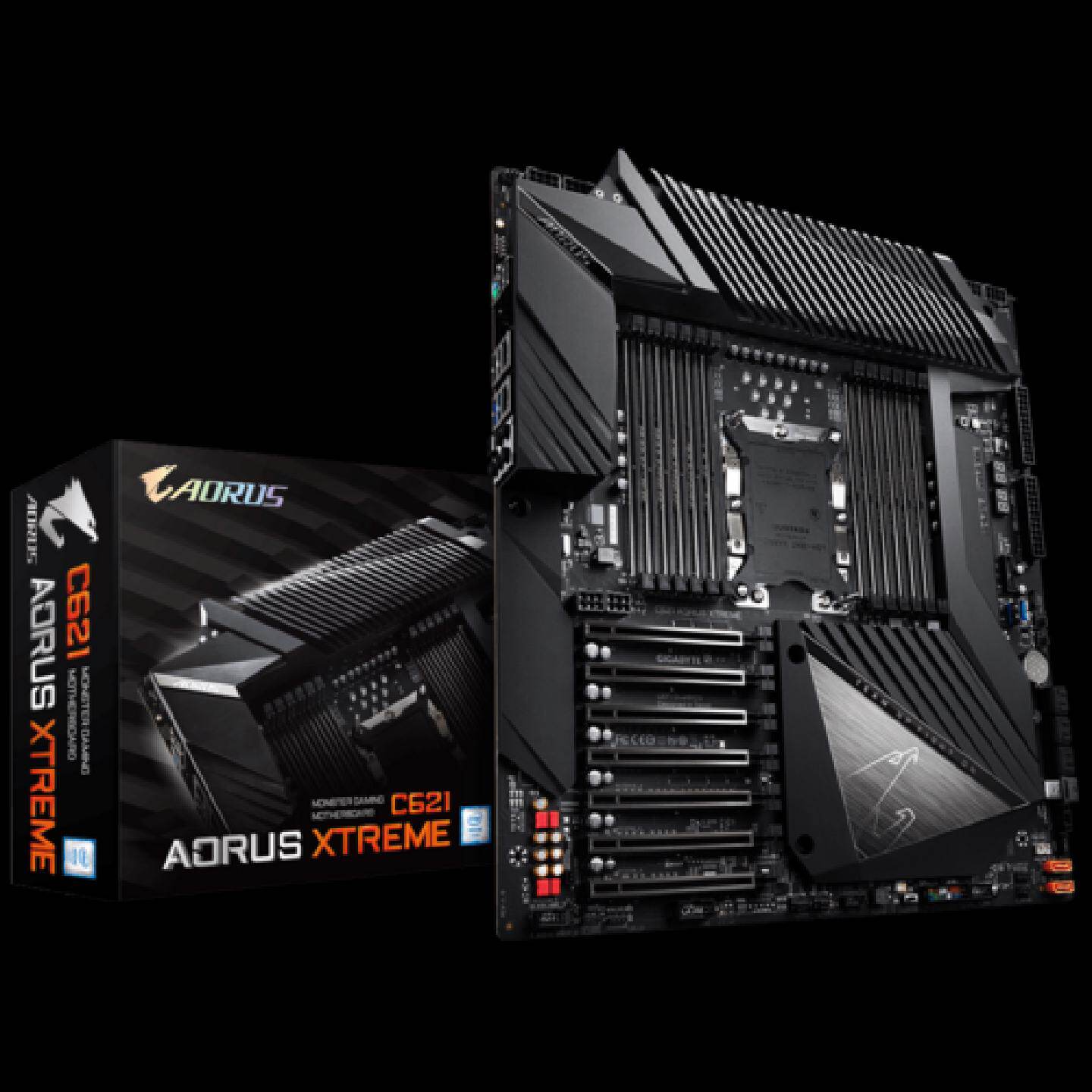 配件现货C621AORUSXTREME主板支持3175X超频4GPU议价