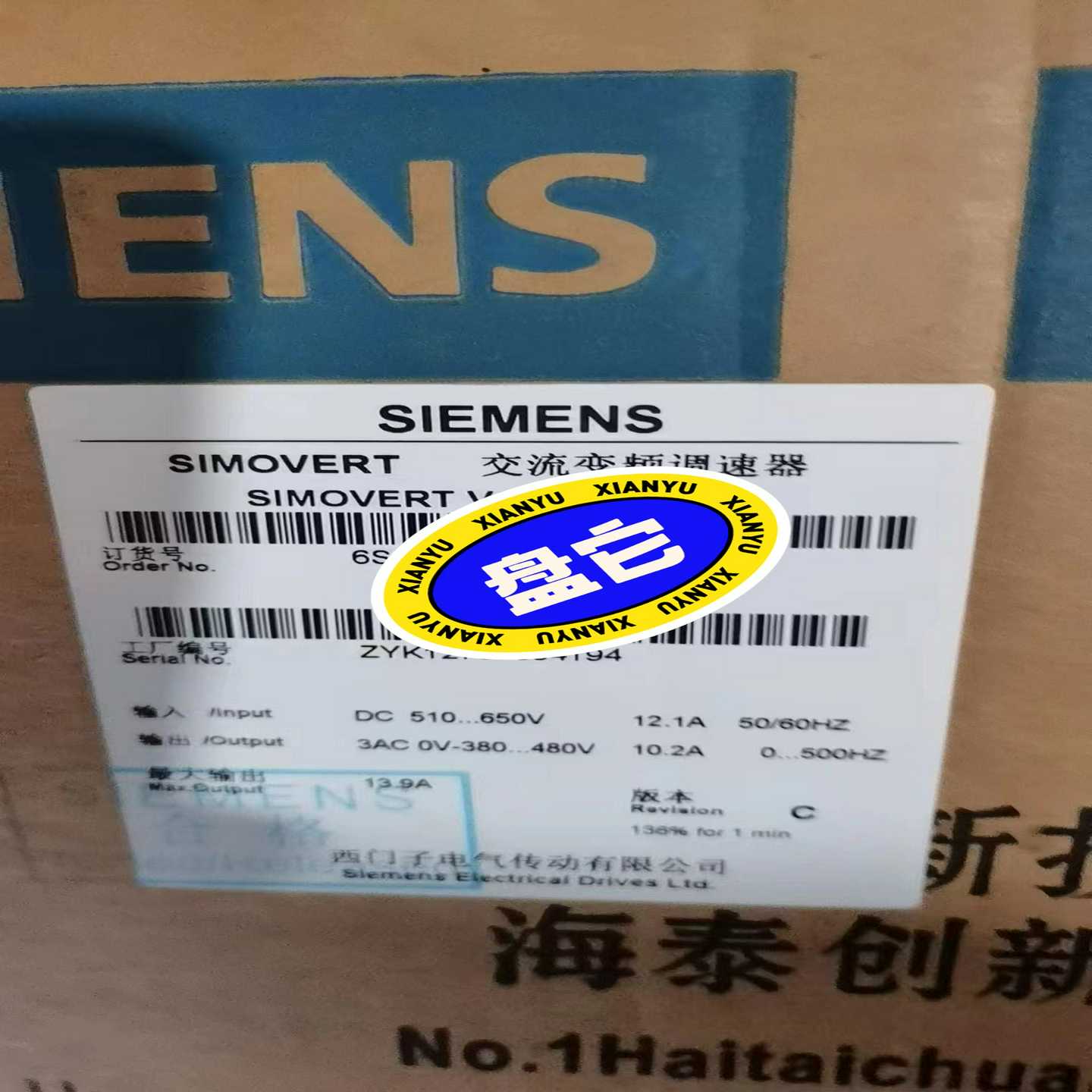 变频器6SL3224-0BE23-0AA0德国，特~询价