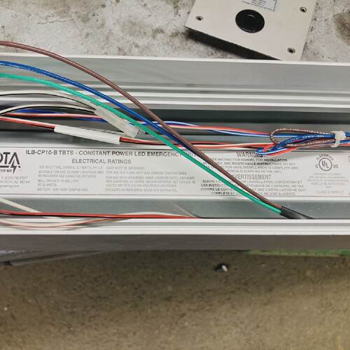 V Iota ILBCP10A TBTS Constant Power LED Emrgncy Battery Drvr