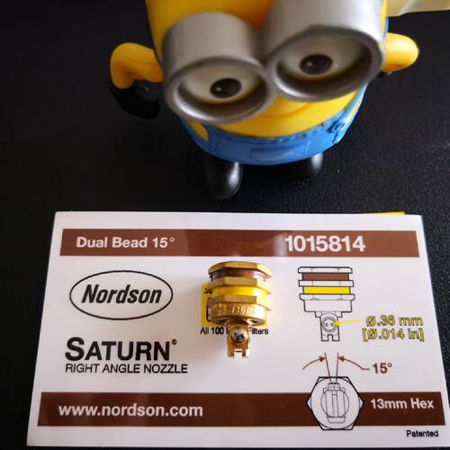 供应Nordson .014 Diameter,15 Degree Dual Bead nib saturn 101