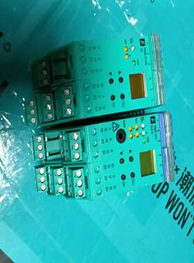 出这款PEPPERLFUCHS品牌的安全继电器为绿色，型号--议价商品