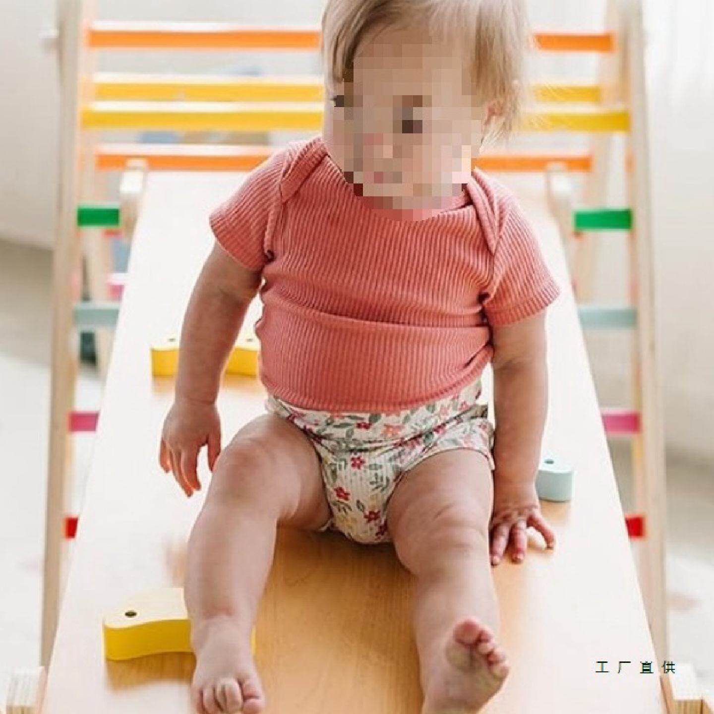 出口环保实木儿童攀爬架床幼儿室内感统训练宝宝玩具家用滑梯摇摇