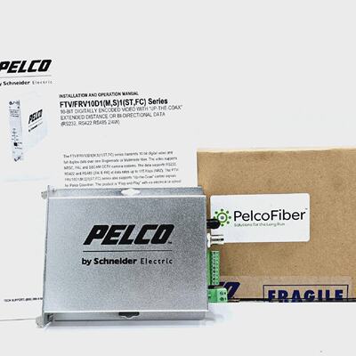 PELCO FRV10D1M1ST RECEIVER FIBER MULTIMODE ST BIDIRECTIONAL