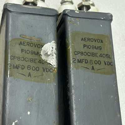 (重工机械)50214西电下机2600V胆机电容一对：实测已