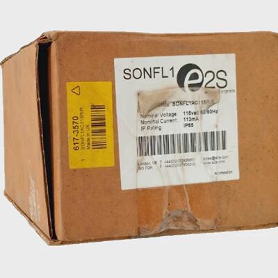 NEW E2S SONFL1 Sounder Beacon Red Xenon 115 V ac SONF1AC115R