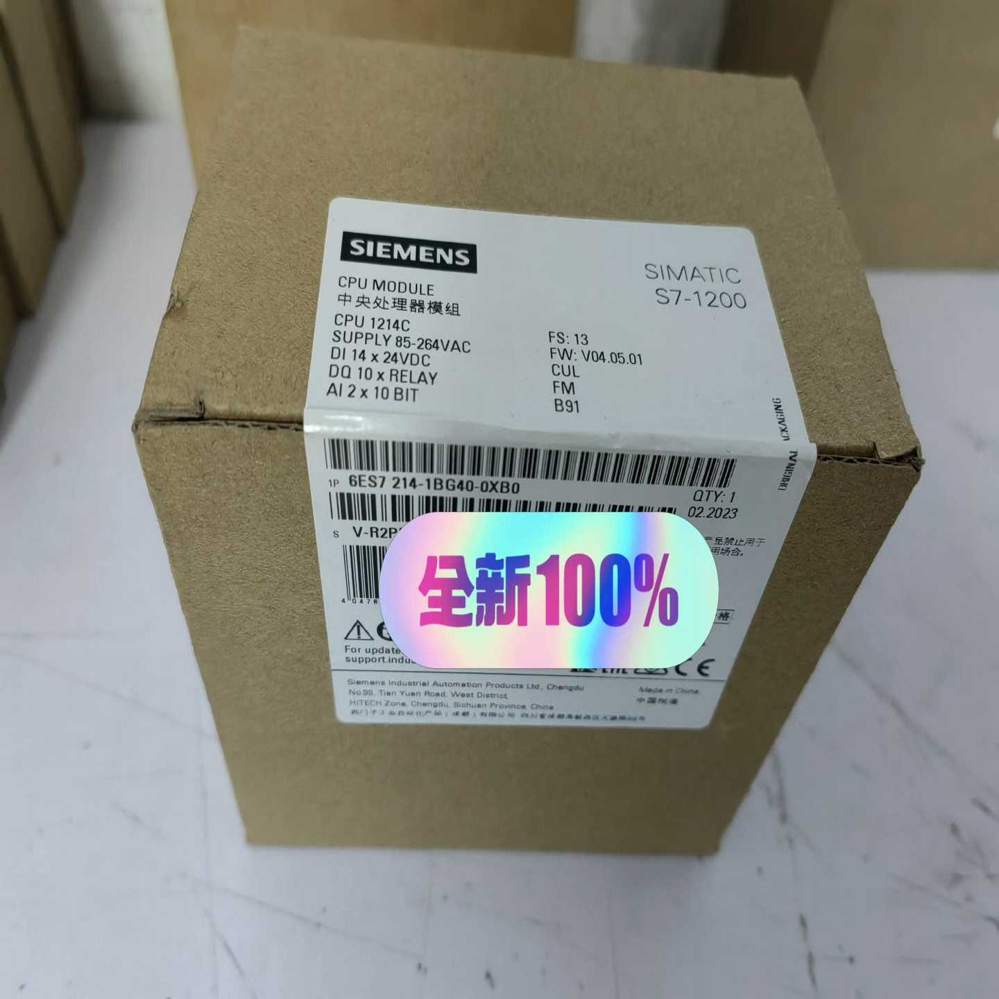 S7-1200CPU模块6ES7214-1BG40询价