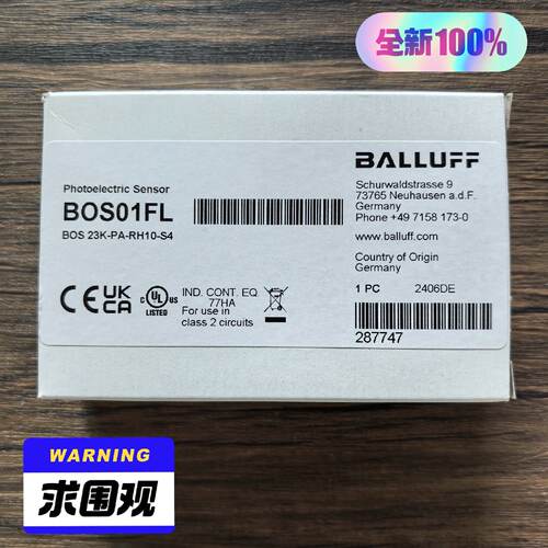 溢价-巴鲁夫BOS01FL光电传感器BOS2