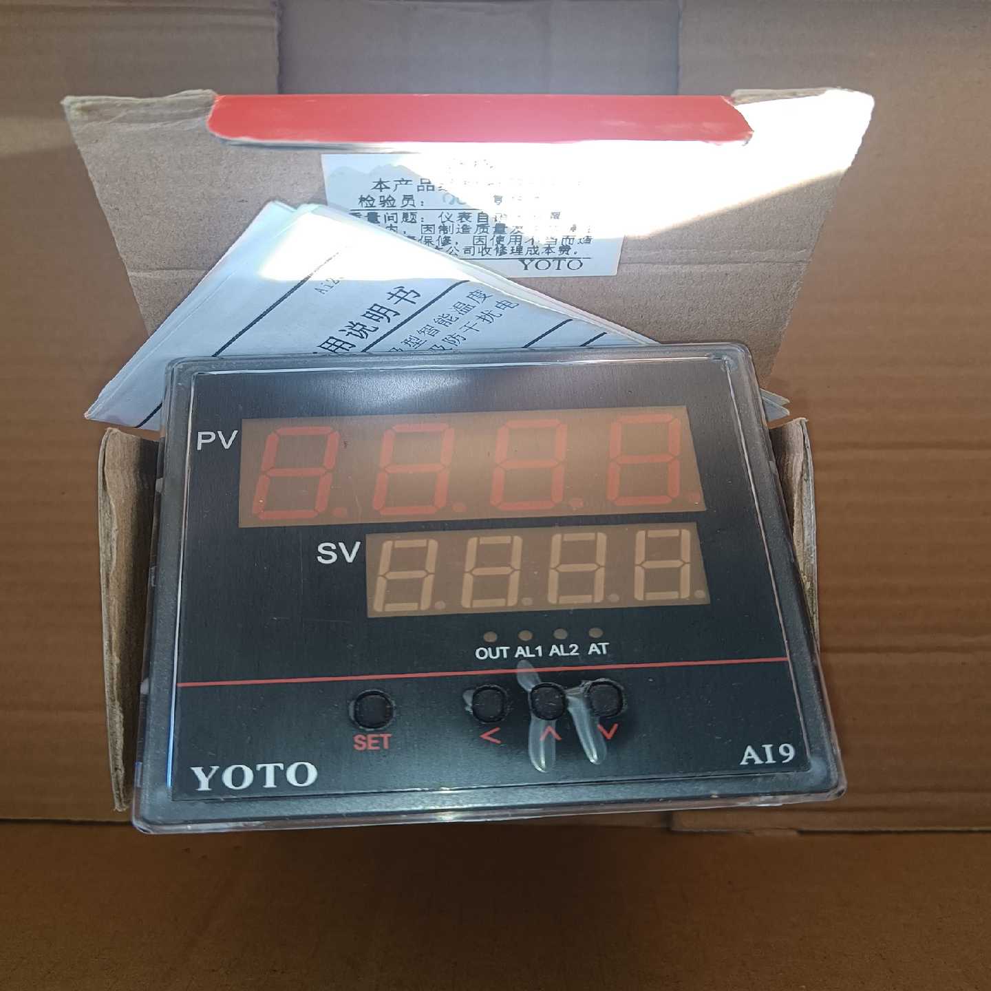 （洋洋设备）智能数显温控表产品型号:AI9-M1-K输入类型:K