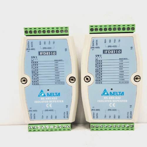 IFD8510 DELTA COMMUNICATION MODULES RS485422 LOT OF 2