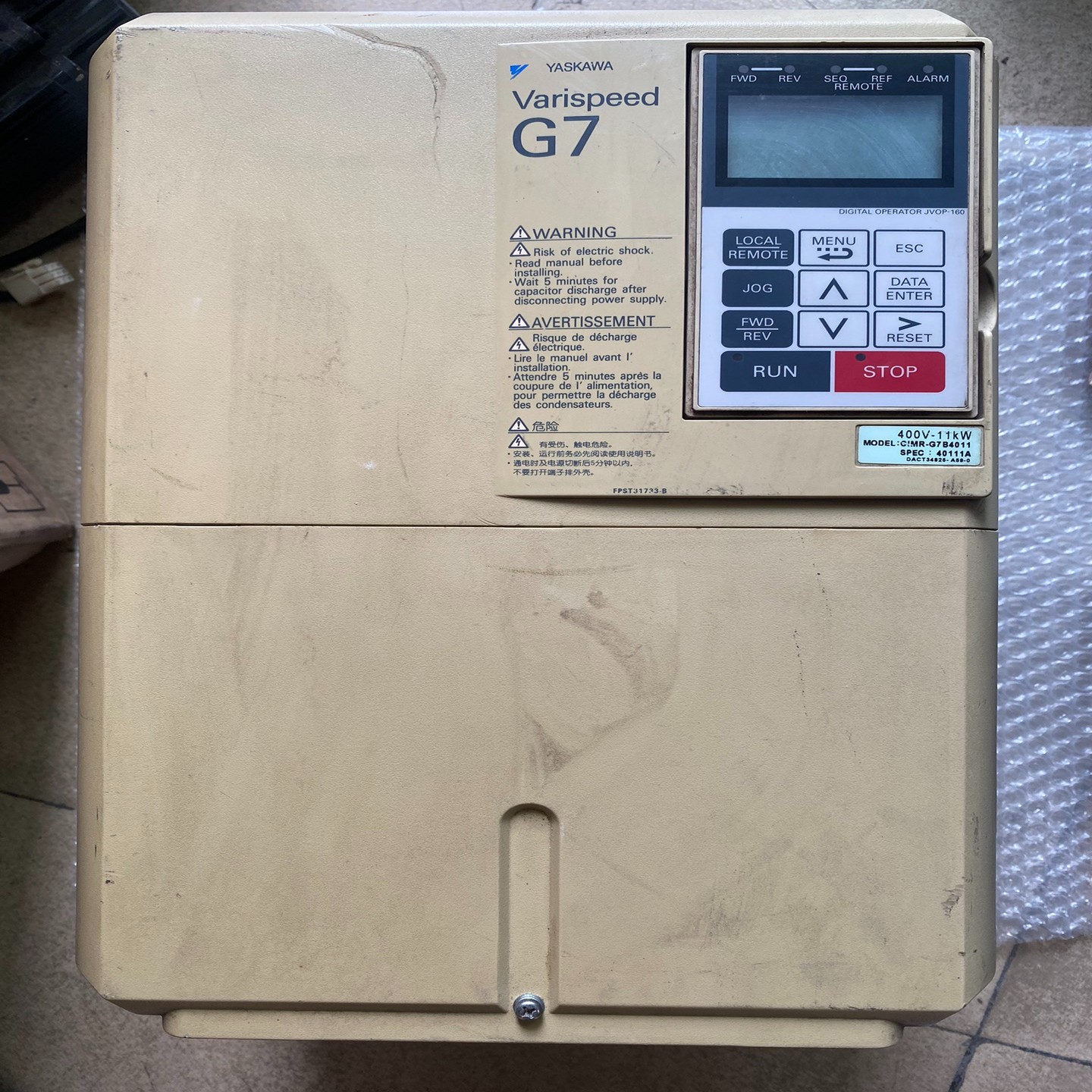 CIMR-G7B4011 380V 11KW 安川G7变频器~询价