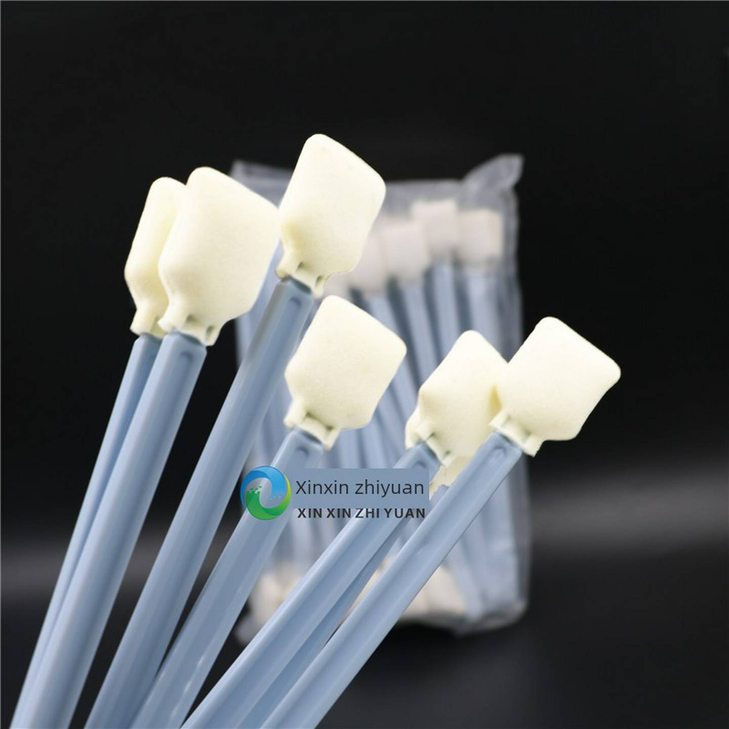 喷绘机写真机喷头擦拭棒喷头清洁棒棉签50支加长加宽23CM长杆棉签