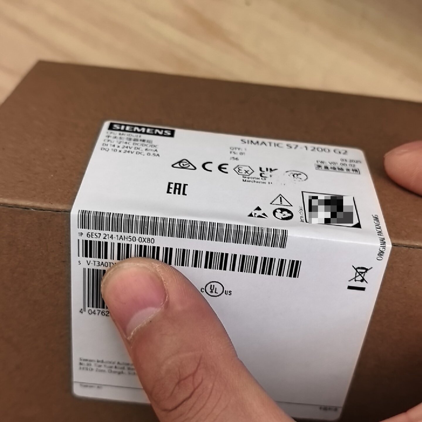 西门子模块6ES72141AH500XB0全新保内未-询